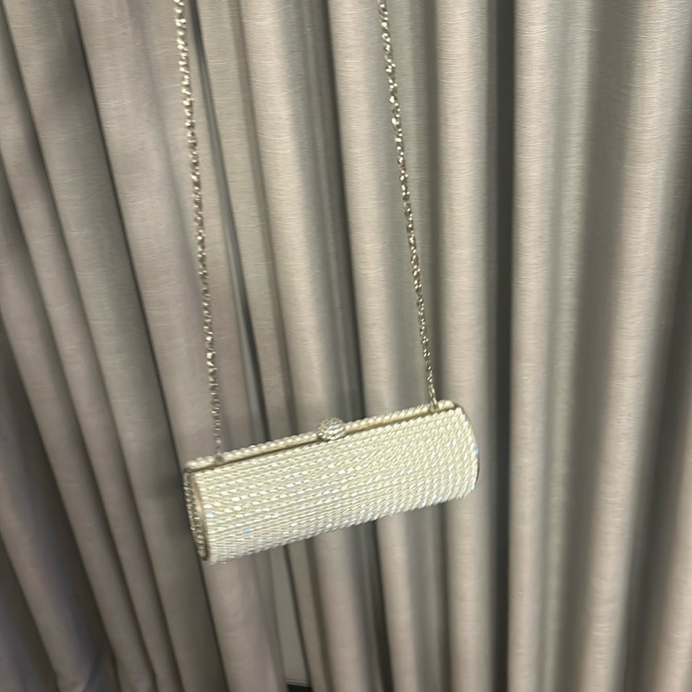 Crystal studded mini purse
